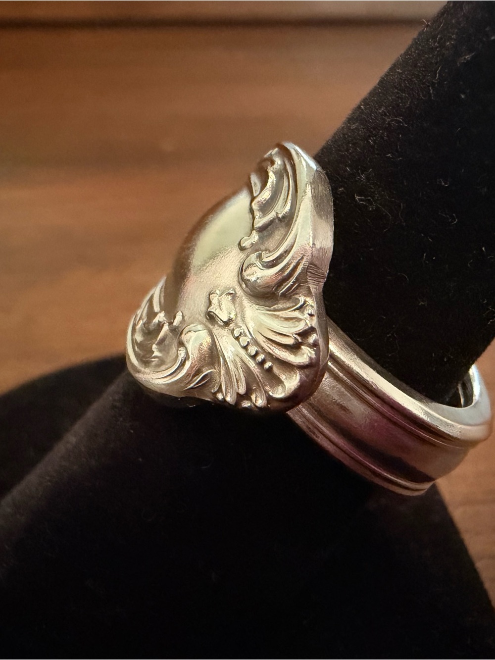 Silver Plated Spoon Ring - Picture 4 of 13